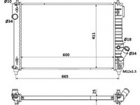 Radiator, racire motor CHEVROLET AVEO Hatchback (T250, T255) (2007 - 2016) NRF 53903 piesa NOUA