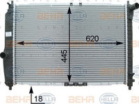 Radiator racire motor CHEVROLET Aveo / Kalos Hatchback (T250, T255) (An fabricatie 06.2006 - 05.2008, 94 CP, Benzina) - OEM - NRF: NRF53902|53902 - LIVRARE DIN STOC in 24 ore!!!