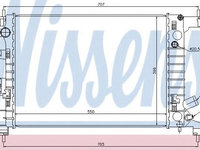 Radiator, racire motor CHEVROLET AVEO Limuzina (T300) (2011 - 2016) NISSENS 61678 piesa NOUA