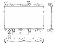 Radiator, racire motor CHEVROLET LACETTI Limuzina (2003 - 2016) NRF 53732 piesa NOUA