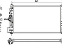 Radiator racire motor CHEVROLET Orlando (J309) (An fabricatie 02.2011 - ..., 131 - 163 CP, Diesel) - OEM - MAXGEAR: AC297927 - LIVRARE DIN STOC in 24 ore!!!