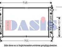 Radiator, racire motor CHRYSLER 300 M limuzina (LR) - AKS DASIS 520350N