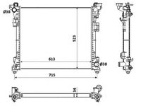 Radiator racire motor CHRYSLER GRAND VOYAGER 3,3/3,8 07- - Cod intern: W20090566 - LIVRARE DIN STOC in 24 ore!!!