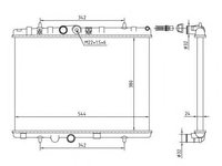 Radiator, racire motor CITROËN C3 II (2009 - 2016) NRF 58226A