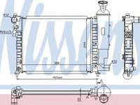 Radiator, racire motor CITROËN SAXO (S0, S1) (1996 - 2004) NISSENS 61358