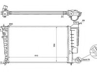 Radiator, racire motor CITROËN XSARA cupe (N0) (1998 - 2005) NRF 54715