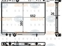 Radiator racire motor CITROEN BERLINGO 1,6/2,0HDI/407 05- - Cod intern: W20089900 - LIVRARE DIN STOC in 24 ore!!!