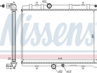 Radiator, racire motor CITROEN BERLINGO 2008-n/a NISSENS 63689A