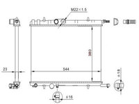 Radiator racire motor Citroen Berlingo (B9, Mf), C4 1 (Lc), Xsara (N1), Peugeot 307 (3a/C) (3h), Partner (5f)