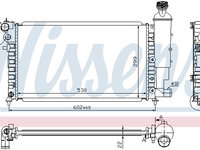 Radiator, racire motor CITROEN SAXO 1996-2004 NISSENS 63745A