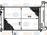 Radiator, racire motor Citroen ZX (N2), PEUGEOT 306 hatchback (7A, 7C, N3, N5), PEUGEOT 306 limuzina (7B, N3, N5) - HELLA 8MK 376 717-291