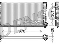 Radiator, racire motor Citroen ZX (N2), PEUGEOT 306 hatchback (7A, 7C, N3, N5), PEUGEOT 306 Cabriolet (7D, N3, N5) - DENSO DRM07030