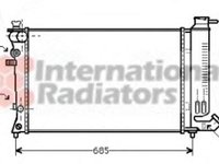Radiator, racire motor Citroen ZX (N2), PEUGEOT 306 hatchback (7A, 7C, N3, N5), PEUGEOT 306 Cabriolet (7D, N3, N5) - VAN WEZEL 40002140