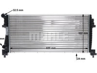 Radiator racire motor CR2057000S MAHLE pentru Nissan Dualis Nissan Qashqai Vw Golf Seat Leon Skoda Octavia Audi A3 Vw Touran Seat Ateca Audi Q2 Vw T-roc