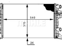 Radiator racire motor CR388000S MAHLE pentru Opel Corsa Opel Vita