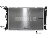 Radiator racire motor CR790000S MAHLE pentru Audi A6