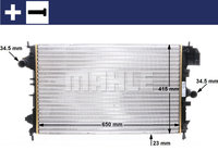 Radiator, racire motor (CR8000S BEH MAH) FIAT,OPEL,VAUXHALL