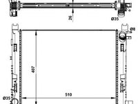 Radiator racire motor DACIA Duster Van (An fabricatie 04.2011 - ..., 90 - 125 CP, Diesel, Benzina) - OEM - NRF: NRF58443|58443 - LIVRARE DIN STOC in 24 ore!!!