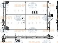 Radiator racire motor DACIA Duster Van (An fabricatie 04.2011 - ..., 105 CP, Benzina, Benzina/Etanol) - Cod intern: W20151705 - LIVRARE DIN STOC in 24 ore!!!