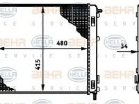 Radiator racire motor DACIA Logan I Express (FS) (An fabricatie 03.2009 - ..., 68 - 87 CP, Diesel, Benzina) - Cod intern: W20090839 - LIVRARE DIN STOC in 24 ore!!!