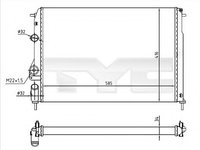 Radiator, racire motor DACIA LOGAN MCV (KS) (2007 - 2016) TYC 728-0055-R piesa NOUA