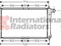 Radiator, racire motor DAEWOO NUBIRA (KLAJ), DAEWOO NUBIRA Break (KLAJ), DAEWOO LEGANZA limuzina (KLAV) - VAN WEZEL 81002016