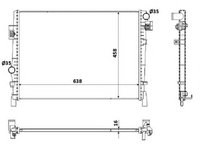 Radiator racire motor DODGE JOURNEY 2.0 CRD - OEM-NRF: NRF53901 - W02391994 - LIVRARE DIN STOC in 24 ore!!!