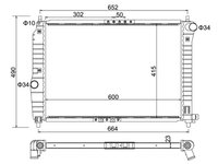 Radiator, racire motor E-KRAFT 1924001124