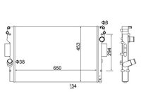 Radiator, racire motor E-KRAFT 7924001062