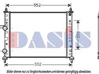 Radiator, racire motor FIAT BRAVA (182), FIAT BRAVO I (182), FIAT SCUDO Combinato (220P) - AKS DASIS 081330N