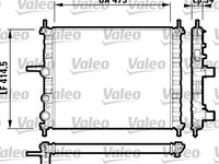 Radiator, racire motor FIAT BRAVA 1995-2002 VALEO 732557