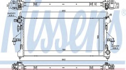 Radiator, racire motor FIAT DUCATO platou / s