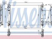 Radiator, racire motor FIAT GRANDE PUNTO (199) (2005 - 2016) NISSENS 617864 piesa NOUA