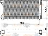 Radiator racire motor FIAT PUNTO 1,9JTD 99- 1,8 16V - Cod intern: W20090233 - LIVRARE DIN STOC in 24 ore!!!