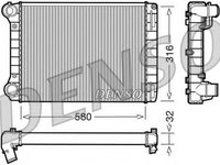 Radiator, racire motor FIAT PUNTO (188), FIAT PUNTO Van (188AX) - DENSO DRM09101