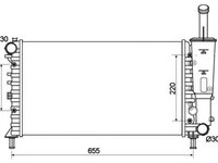 Radiator racire motor FIAT Punto II Van (188) (An fabricatie 02.2000 - 10.2009, 60 CP, Benzina) - OEM - NRF: NRF53124|53124 - LIVRARE DIN STOC in 24 ore!!!