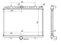 Radiator, racire motor FIAT SCUDO (272, 270) (2007 - 2016) NRF 53861