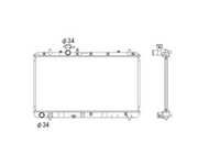 Radiator, racire motor FIAT SEDICI (FY_) (2006 - 2016) NRF 53581