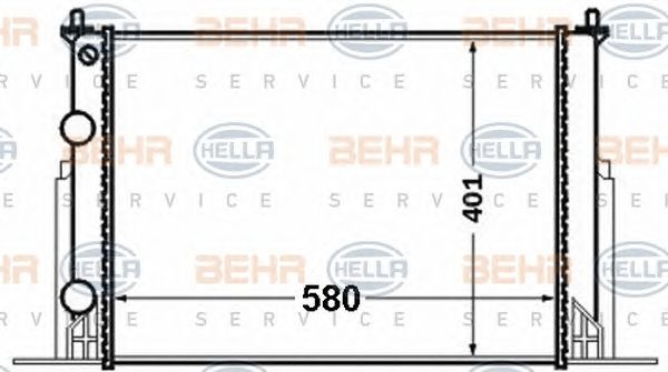 Radiator racire motor FIAT STILO 1,9JTD 01- - Cod intern: M20375210 - LIVRARE DIN STOC in 24 ore!!!