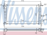 Radiator, racire motor FORD FIESTA IV (JA, JB) (1995 - 2002) NISSENS 62082A piesa NOUA