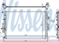 Radiator, racire motor FORD FOCUS III Turnier (2010 - 2016) NISSENS 66857 piesa NOUA