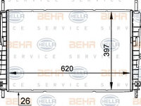 Radiator racire motor FORD Mondeo Mk3 Hatchback (B5Y) (An fabricatie 10.2000 - 03.2007, 90 - 130 CP, Diesel) - OEM - NRF: NRF509641|509641 - LIVRARE DIN STOC in 24 ore!!!