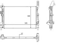 Radiator, racire motor FORD TRANSIT CONNECT caroserie (2013 - 2020) NRF 58650