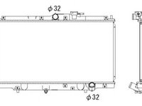 Radiator racire motor HONDA ACCORD Mk V (CC, CD) - OEM - NRF: NRF526717|526717 - Cod intern: W02183865 - LIVRARE DIN STOC in 24 ore!!!