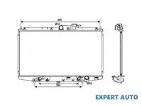 Radiator, racire motor Honda ACCORD Mk VII hatchback (CH) 1999-2002 #2 19010PCA003