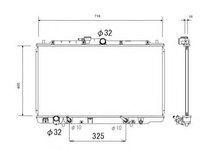 Radiator, racire motor HONDA ACCORD VI Coupe (CG) (1997 - 2003) NRF 53744 piesa NOUA