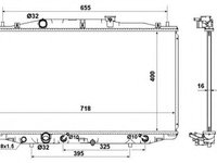 Radiator, racire motor HONDA ACCORD VII (CL) (2003 - 2008) NRF 53970 piesa NOUA