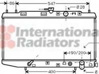 Radiator, racire motor HONDA BALLADE IV limuzina (ED), HONDA BALLADE IV hatchback (EC, ED, EE), HONDA CRX Mk II (ED, EE) - VAN WEZEL 25002064