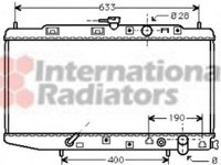 Radiator, racire motor HONDA BALLADE IV limuzina (ED), HONDA BALLADE IV hatchback (EC, ED, EE), HONDA CRX Mk II (ED, EE) - VAN WEZEL 25002045