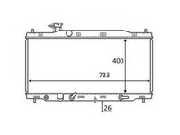 Radiator, racire motor HONDA CR-V III (RE) (2006 - 2012) NRF 58456 piesa NOUA